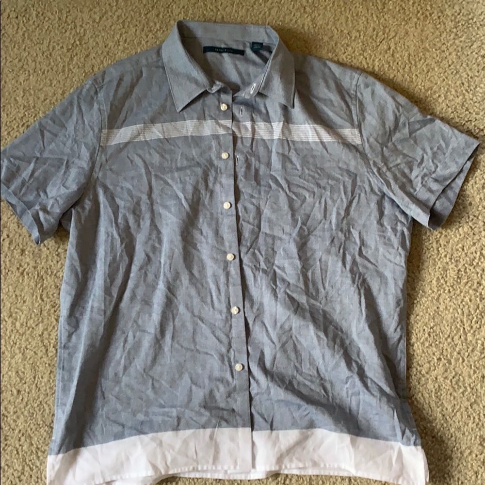 Perry Ellis short sleeve button down XL